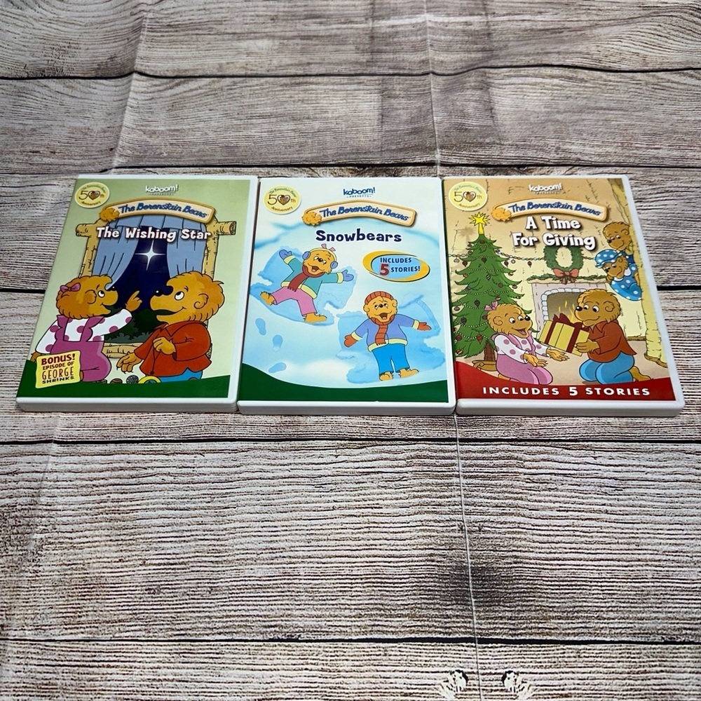 Bear Family Christmas DVD Gift Set of 3 DVD's